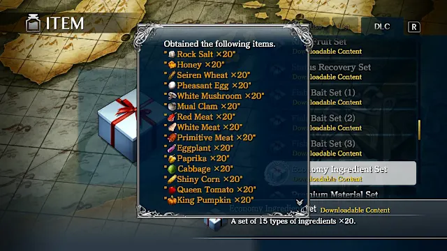 Ys VIII: Lacrimosa of DANA - Economy Ingredient Set screenshot 1
