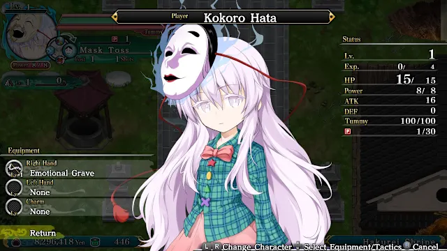 Playable Character - Kokoro Hata & Equipment screenshot 0