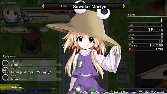 Playable Character - Suwako Moriya & Equipment screenshot 0