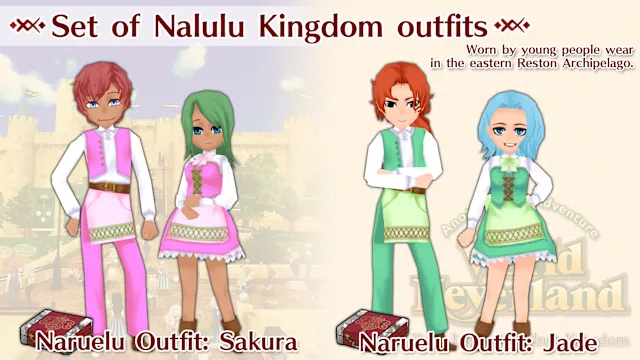 Set of Nalulu Kingdom outfits