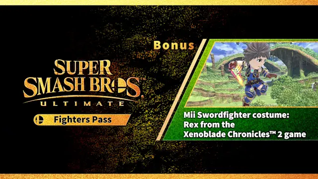 Super Smash Bros. Ultimate Fighters Pass Bonus Mii Fighter Costume (Rex)