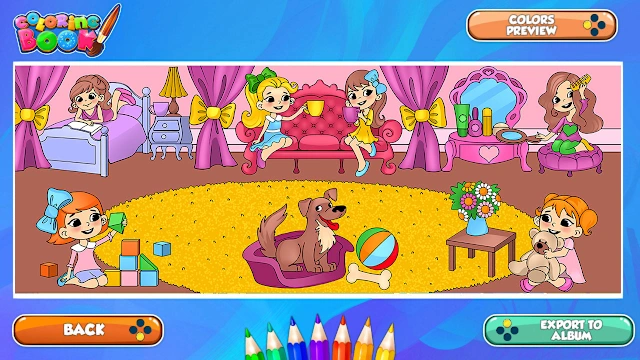 Basic Chapter - 36 new drawings (Cats, Ocean, Farm, Girls Room, Construction Site and Dinosaurs) screenshot 5