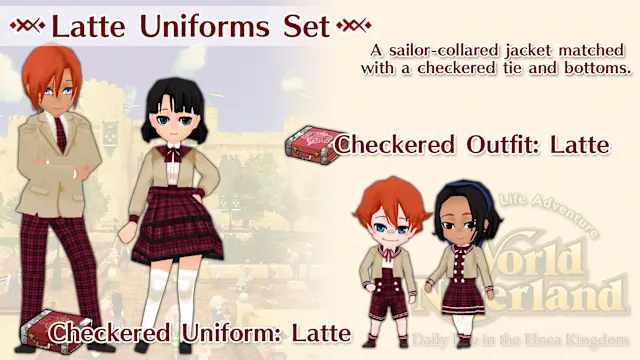 Latte Uniforms Set