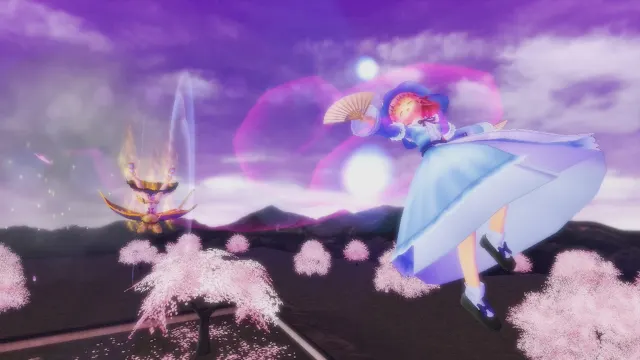 Touhou Sky Arena Playable Character " Yuyuko Saigyouji" screenshot 4