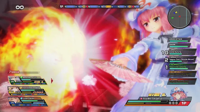Touhou Sky Arena Playable Character " Yuyuko Saigyouji" screenshot 1