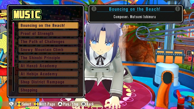 SENRAN KAGURA SV Stage BGM screenshot 1
