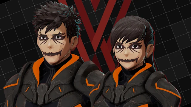 Edit part for Outer  "Devil Makeup"(Unisex)