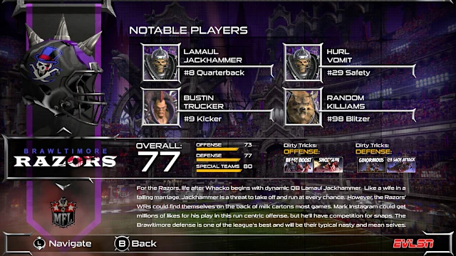 Brawltimore Razors screenshot 0