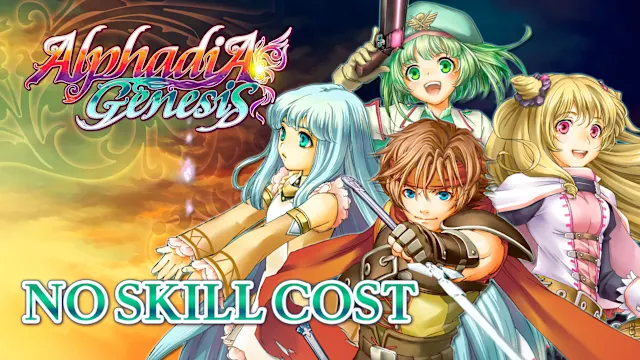 No Skill Cost - Alphadia Genesis