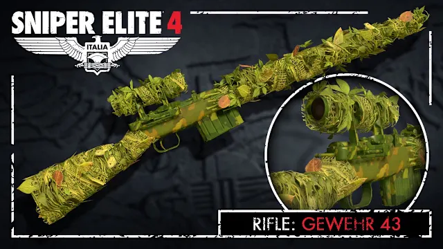 Sniper Elite 4 - Camouflage Rifles Skin Pack screenshot 1