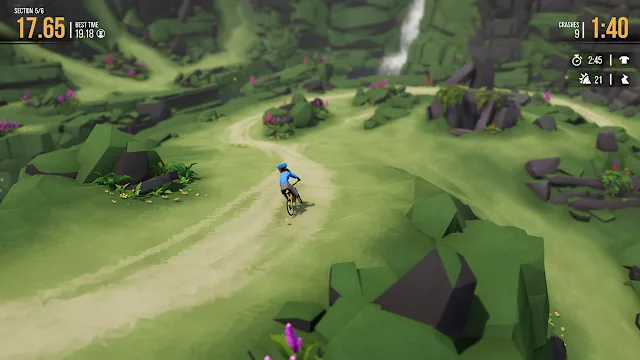Lonely Mountains: Downhill - Eldfjall Island screenshot 1