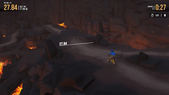Lonely Mountains: Downhill - Eldfjall Island screenshot 5