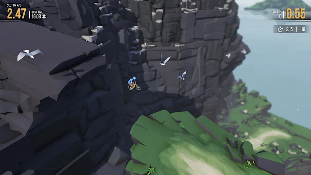 Lonely Mountains: Downhill - Eldfjall Island screenshot 2