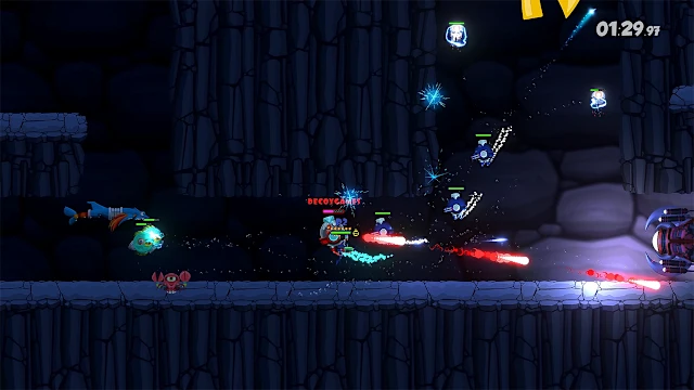 Swimsanity! - Shock Drones Unleash screenshot 2