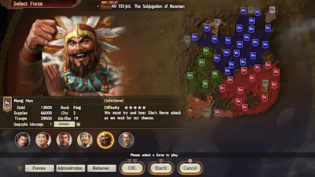 Scenario "The Subjugation of Nanman" & Event Set screenshot 0