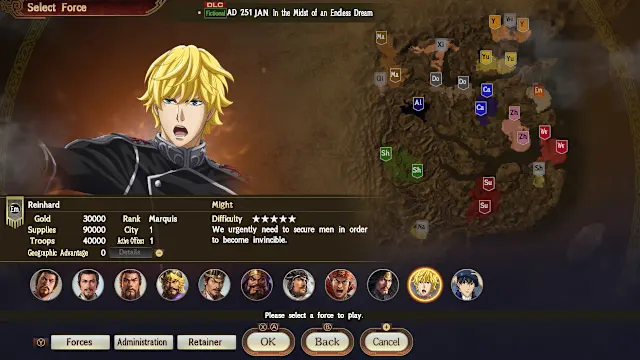 "Legend of the Galactic Heroes" Collab Scenario "In the Midst of an Endless Dream" screenshot 0