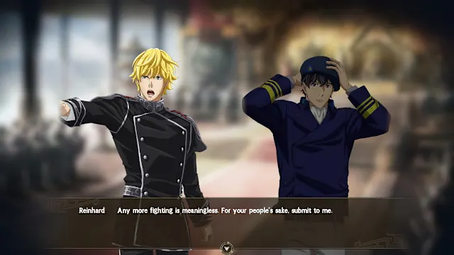 "Legend of the Galactic Heroes" Collab Scenario "In the Midst of an Endless Dream" screenshot 2