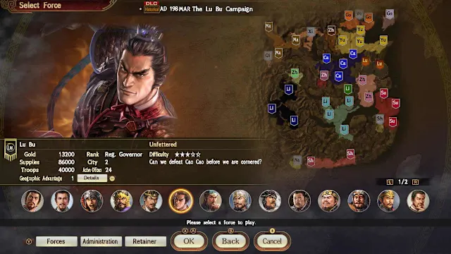 Scenario [The Lu Bu Campaign] & Event Set screenshot 0