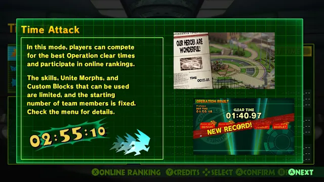 The Wonderful 101: Remastered Time Attack screenshot 0