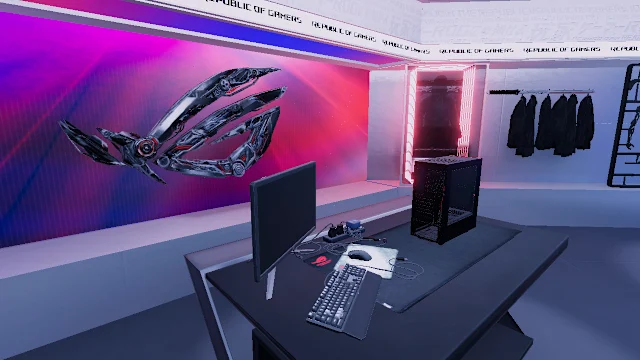 PC Building Simulator Republic of Gamers Workshop screenshot 1