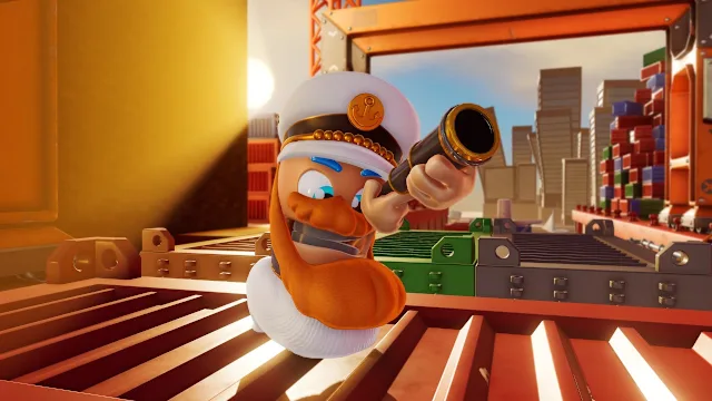 Worms Rumble - Captain & Shark Double Pack screenshot 0
