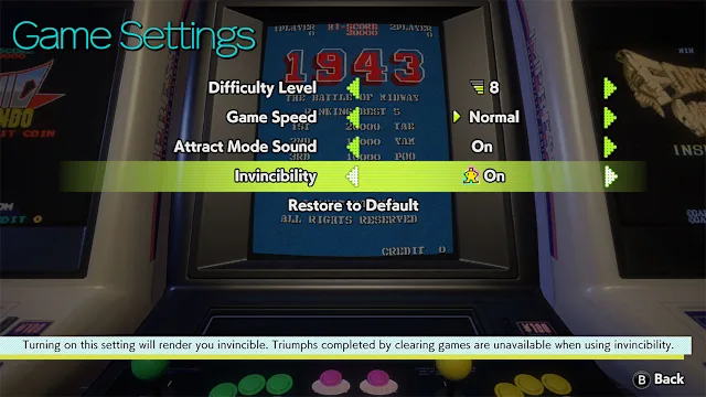 Capcom Arcade Stadium: Invincibility screenshot 0