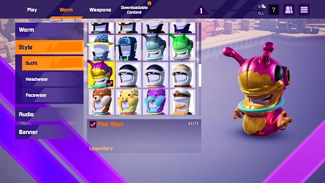 Worms Rumble - Spaceworm and Alien Double Pack screenshot 3