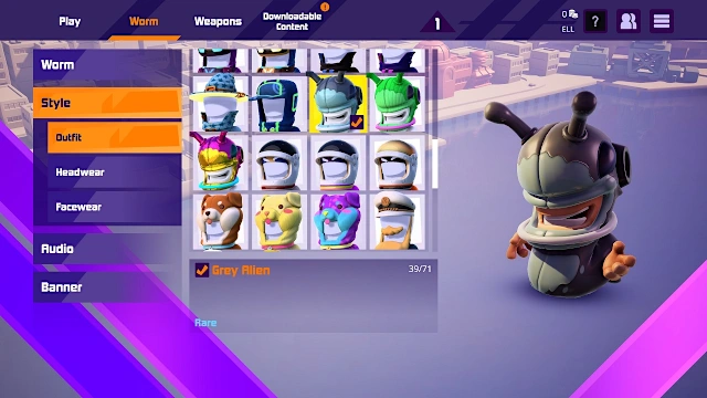 Worms Rumble - Spaceworm and Alien Double Pack screenshot 2
