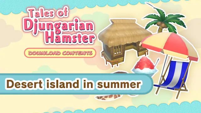 Desert island in summer