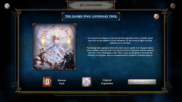 The Sacred Pool Expansion: Legendary Deck screenshot 0