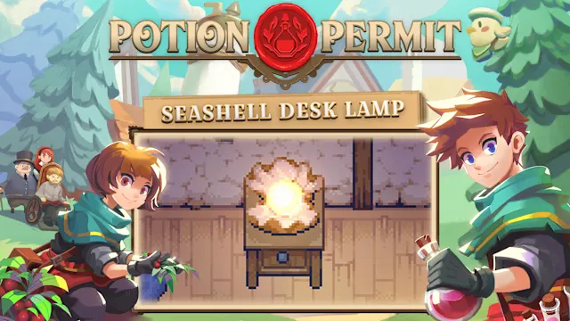 Potion Permit - Seashell Lighting - Desk Lamp