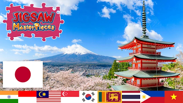 Landscapes with Flags of the World - Asia vol.1