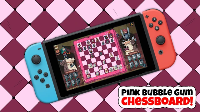 Pink Bubble Gum Chessboard