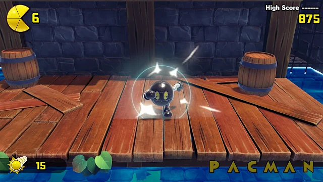 PAC-MAN WORLD Re-PAC Chrome Noir Chogokin skin screenshot 1