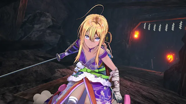 Tsumugi's Costume: Sengoku Samurai Girl 4-Color Set screenshot 1