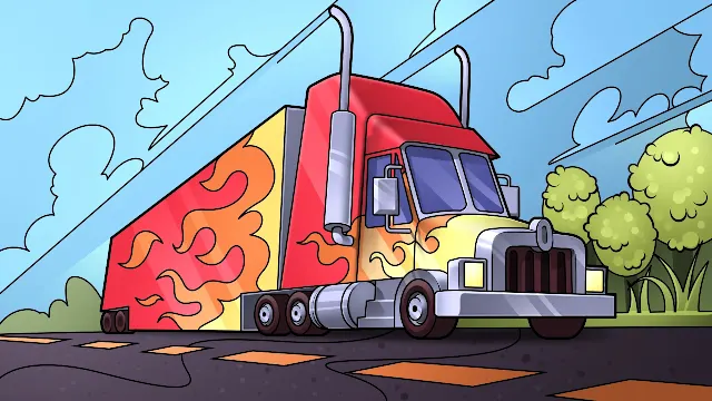 Coloring Book: Vehicles screenshot 1