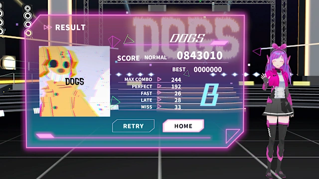 Kizuna AI - Touch the Beat! DLC Model (Costume) "#kzn" + Additional Song "DOGS ⌘HYNOME feat. #kzn" screenshot 2
