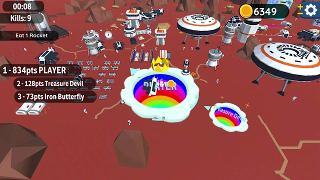 Hole io: Red Planet DLC screenshot 2