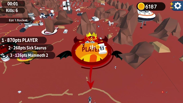 Hole io: Red Planet DLC screenshot 5
