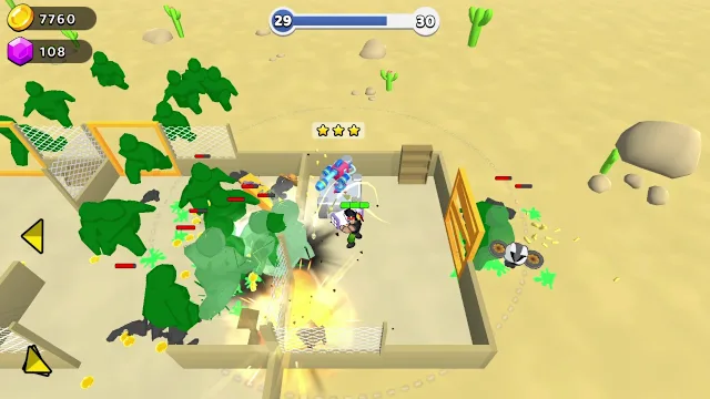 Zombie Defense: Quad Rocket Launcher screenshot 2