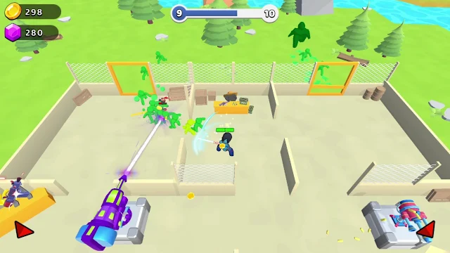 Zombie Defense: Laser Katana screenshot 5