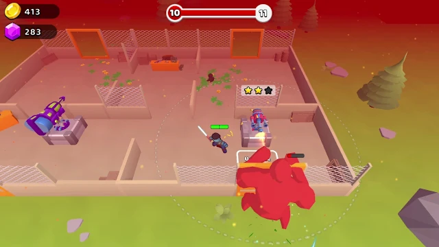 Zombie Defense: Laser Katana screenshot 4