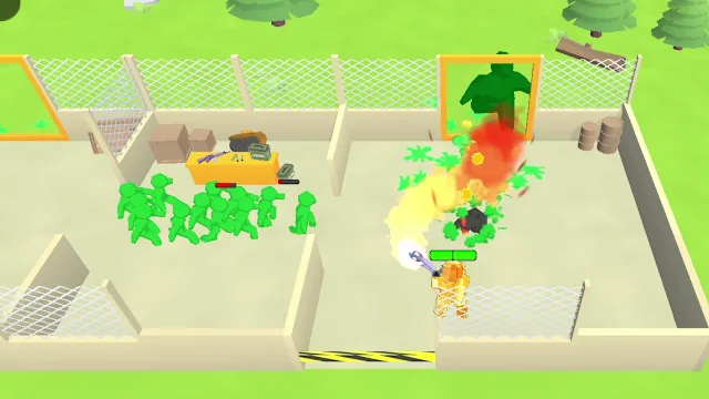 Zombie Defense: Flamethrower screenshot 2