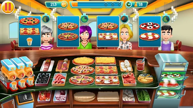 Cooking Tycoons: 3 in 1 Bundle - Pizza Bar Tycoon New Levels #2 screenshot 1