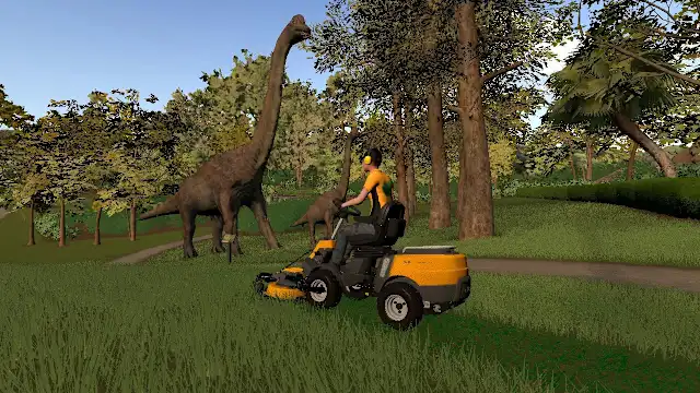 Lawn Mowing Simulator - Dino Safari DLC screenshot 3