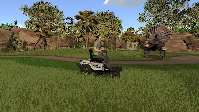 Lawn Mowing Simulator - Dino Safari DLC screenshot 4