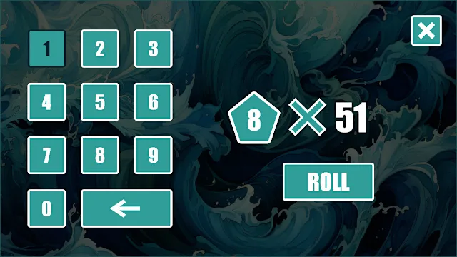 Easy Dice for RPG/Tabletop - Wave Theme screenshot 1