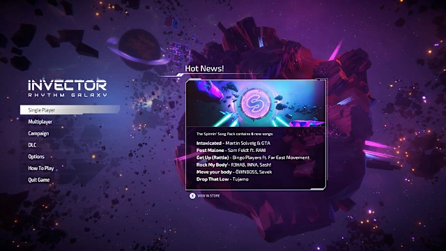 Invector: Rhythm Galaxy - Spinnin' Song Pack screenshot 0