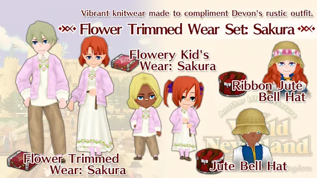 Flower Trimmed Wear Set: Sakura