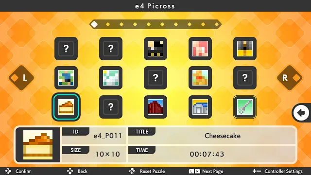 DLC "Picross e4" screenshot 1